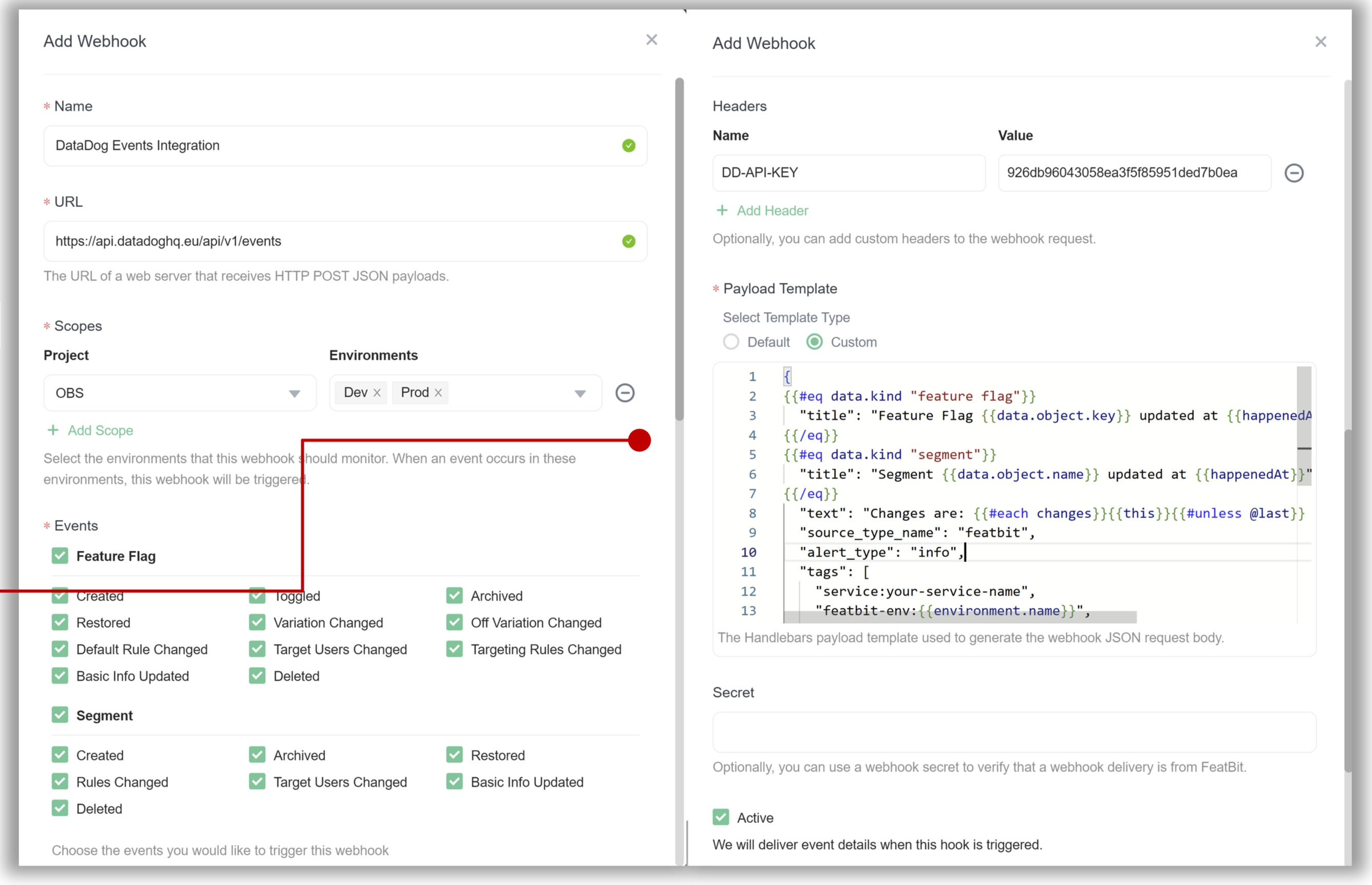 Automate your feature release processs with webhook