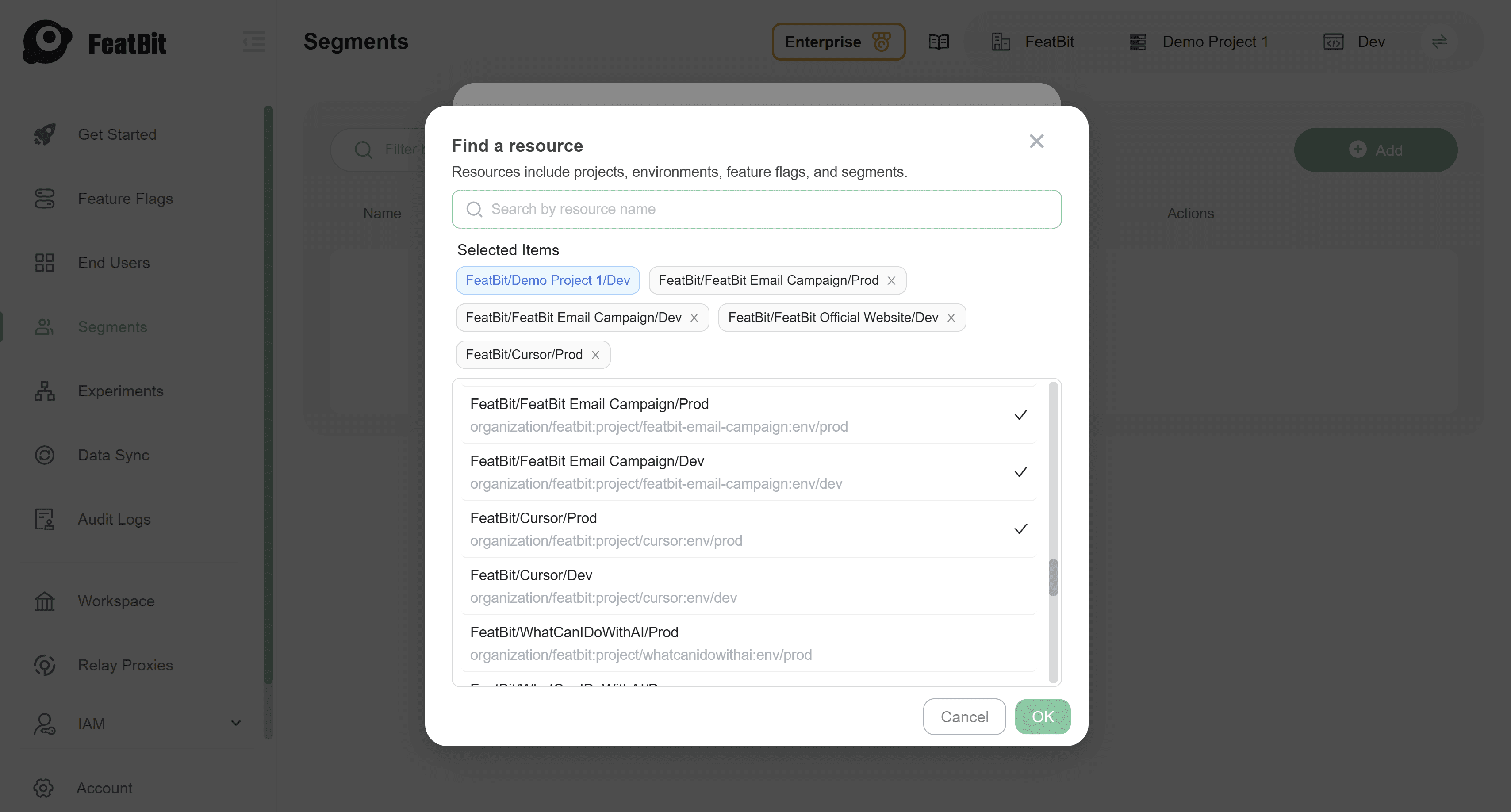 Define environment scope